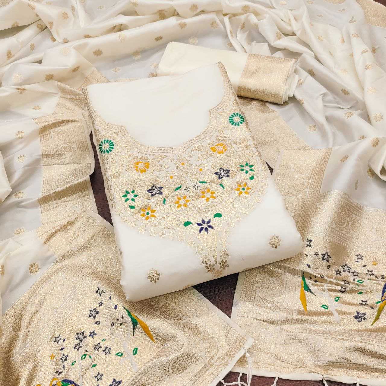 Ynf Soft Silk KESH714 SOFIA Suits & Dresses Wholesale Unstitched Suits Ladies Silk Suit Designer Suits Manufacturer- Kapda Export