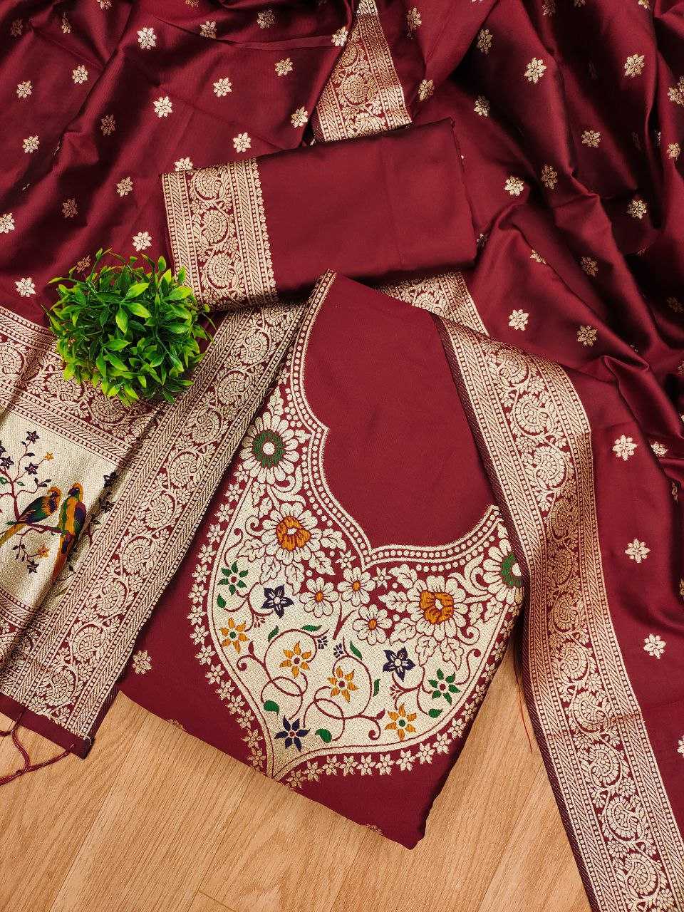 Ynf Soft Silk KESH714 SOFIA Suits & Dresses Wholesale Unstitched Suits Ladies Silk Suit Designer Suits Manufacturer- Kapda Export