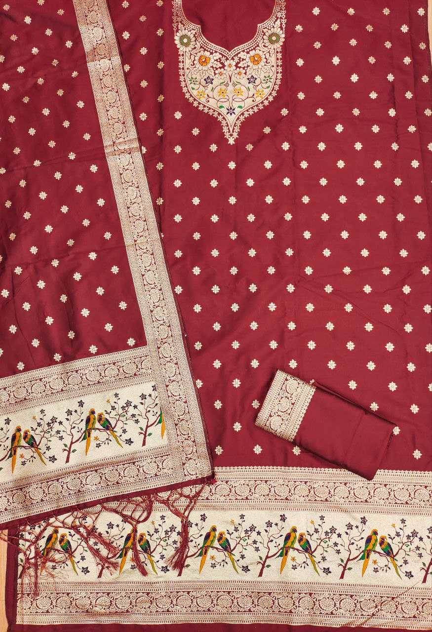 Ynf Soft Silk KESH714 SOFIA Suits & Dresses Wholesale Unstitched Suits Ladies Silk Suit Designer Suits Manufacturer- Kapda Export