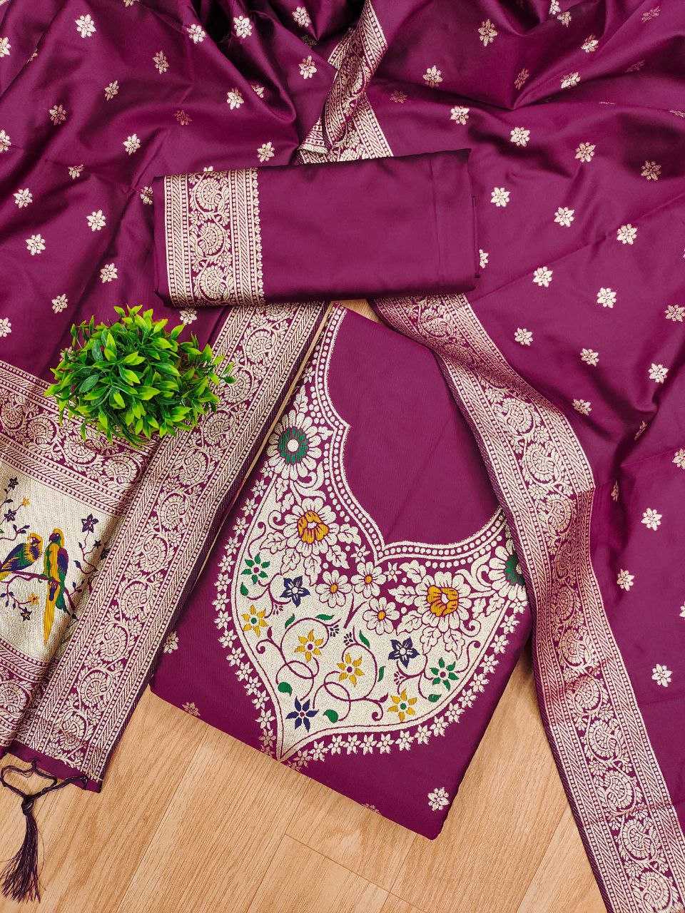 Ynf Soft Silk KESH714 SOFIA Suits & Dresses Wholesale Unstitched Suits Ladies Silk Suit Designer Suits Manufacturer- Kapda Export