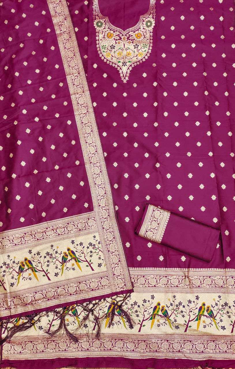 Ynf Soft Silk KESH714 SOFIA Suits & Dresses Wholesale Unstitched Suits Ladies Silk Suit Designer Suits Manufacturer- Kapda Export