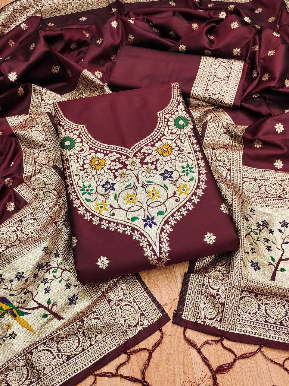 Ynf Soft Silk KESH714 SOFIA Suits & Dresses Wholesale Unstitched Suits Ladies Silk Suit Designer Suits Manufacturer- Kapda Export