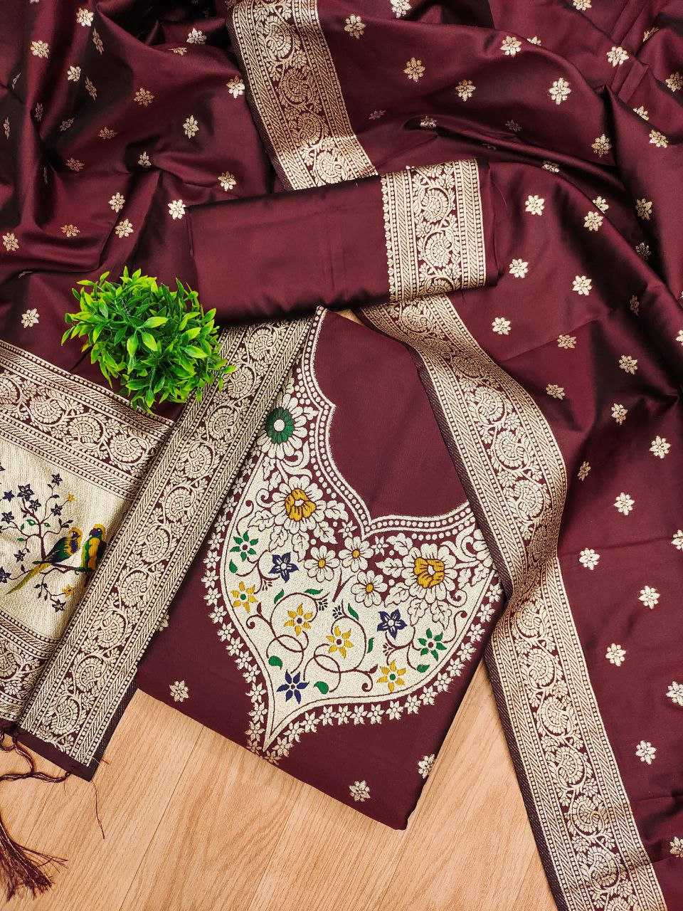 Ynf Soft Silk KESH714 SOFIA Suits & Dresses Wholesale Unstitched Suits Ladies Silk Suit Designer Suits Manufacturer- Kapda Export