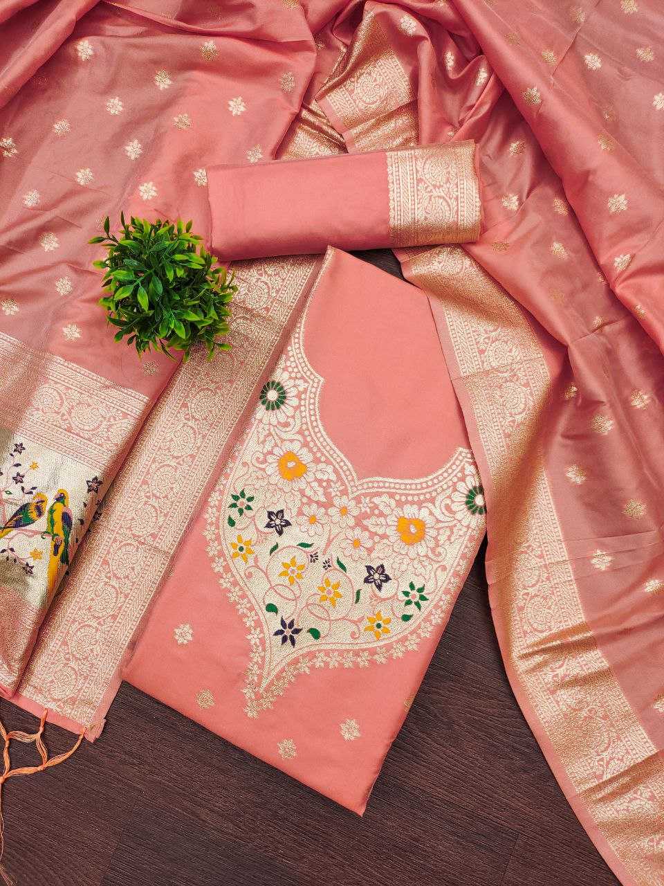 Ynf Soft Silk KESH714 SOFIA Suits & Dresses Wholesale Unstitched Suits Ladies Silk Suit Designer Suits Manufacturer- Kapda Export