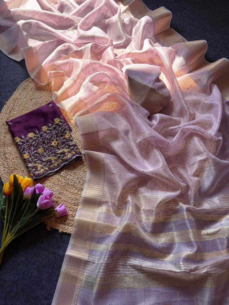 Ynf Soft Tissue KESH592 tissue crush Sarees Wholesale Party Wear Sarees Plain Sarees Festive Sarees Manufacturer- Kapda Export