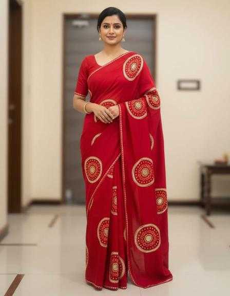 Ynf Soft Vichitra KESH584 rehman Sarees Wholesale Designer Sarees Rajasthani Sarees Gota Work Saree Manufacturer- Kapda Export