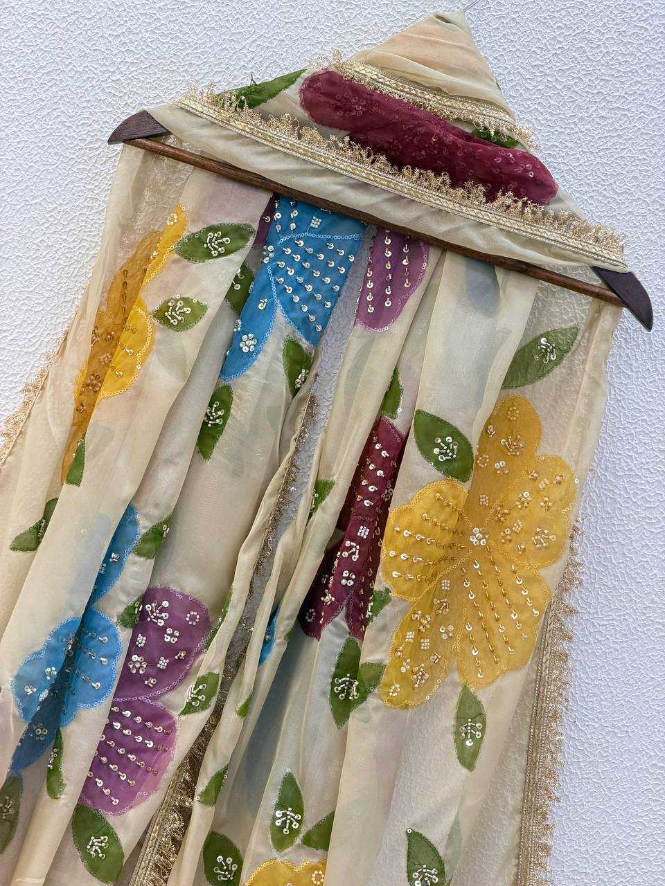 Ynf Tabby Silk Organza KESH499 5323 Duppatas Wholesale Printed Duppata Manufacturer- Kapda Export