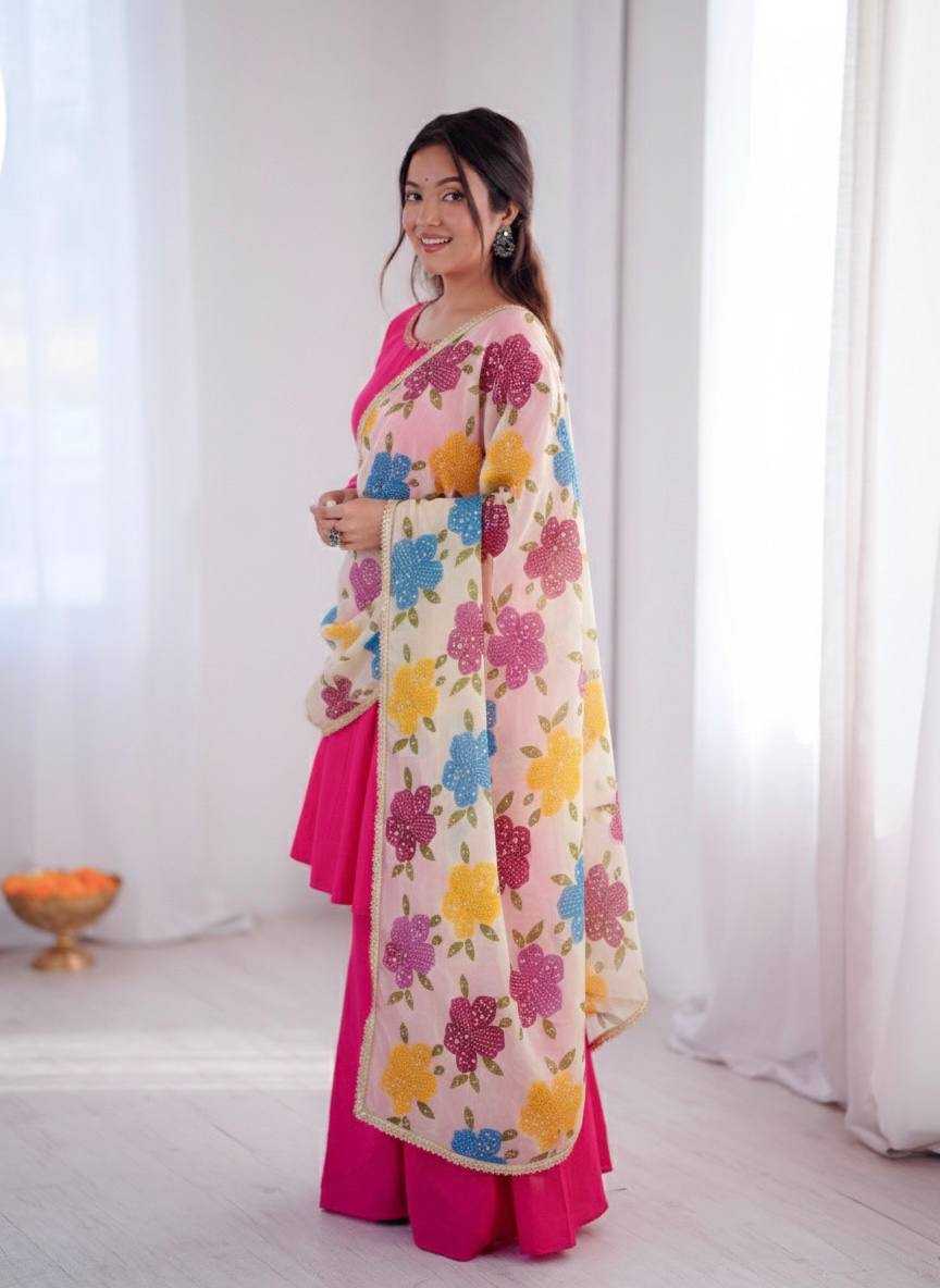 Ynf Tabby Silk Organza KESH499 5323 Duppatas Wholesale Printed Duppata Manufacturer- Kapda Export