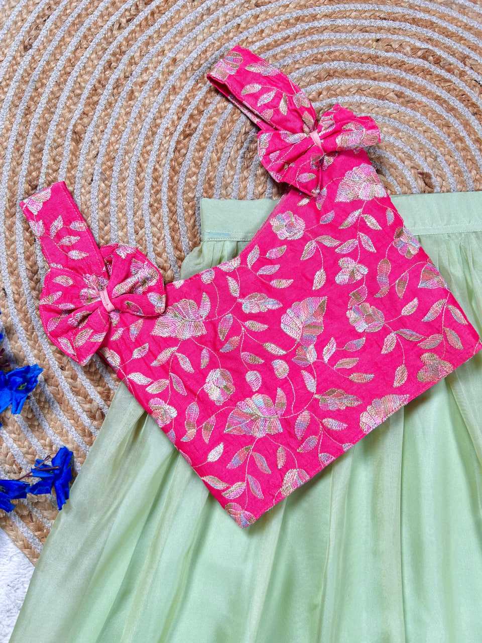 Ynf Tabby Silk RIN235 Raw Silk Kids Wear Wholesale Kids Lehenga Kids Lehenga Choli Baby Girl Lehenga Manufacturer- Kapda Export