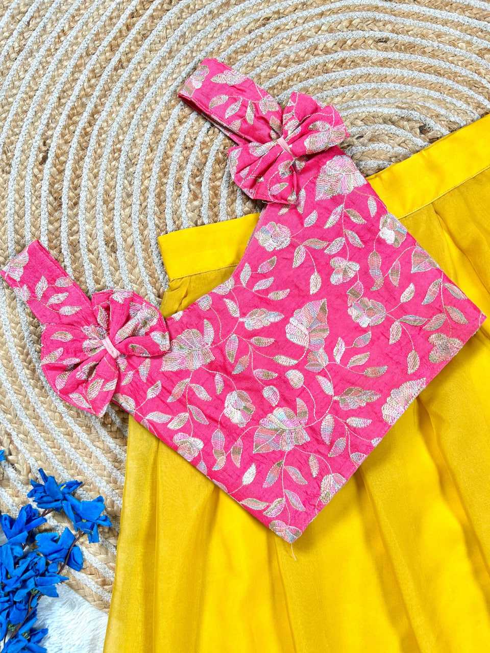 Ynf Tabby Silk RIN235 Raw Silk Kids Wear Wholesale Kids Lehenga Kids Lehenga Choli Baby Girl Lehenga Manufacturer- Kapda Export