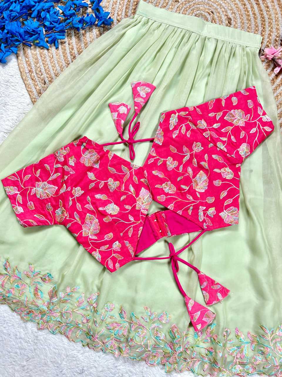 Ynf Tabby Silk RIN235 Raw Silk Kids Wear Wholesale Kids Lehenga Kids Lehenga Choli Baby Girl Lehenga Manufacturer- Kapda Export