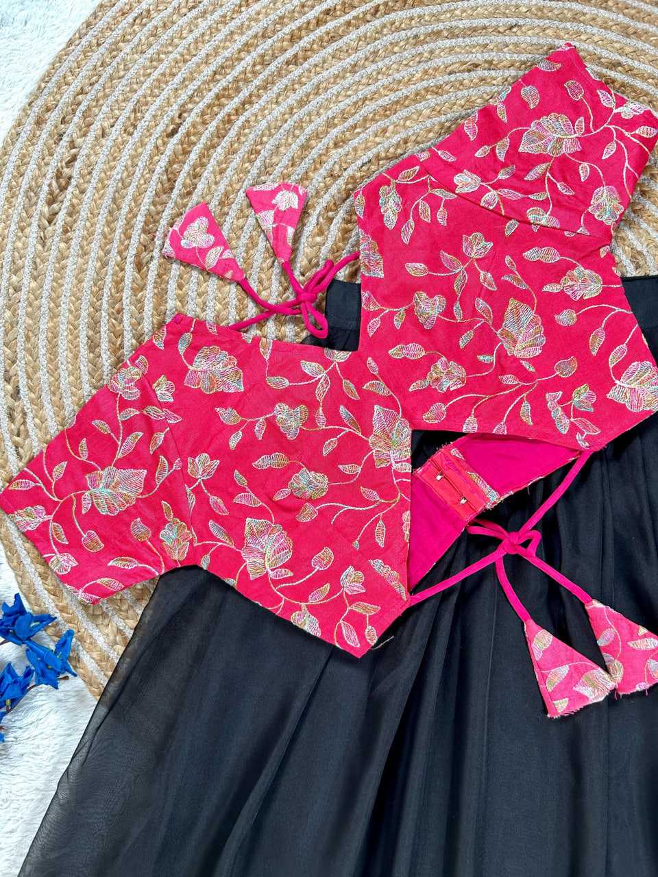 Ynf Tabby Silk RIN235 Raw Silk Kids Wear Wholesale Kids Lehenga Kids Lehenga Choli Baby Girl Lehenga Manufacturer- Kapda Export