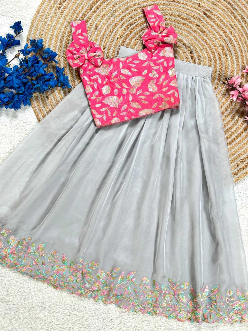 Ynf Tabby Silk RIN235 tabby silk Kids Wear Wholesale Kids Lehenga Kids Lehenga Choli Baby Girl Lehenga Manufacturer- Kapda Export