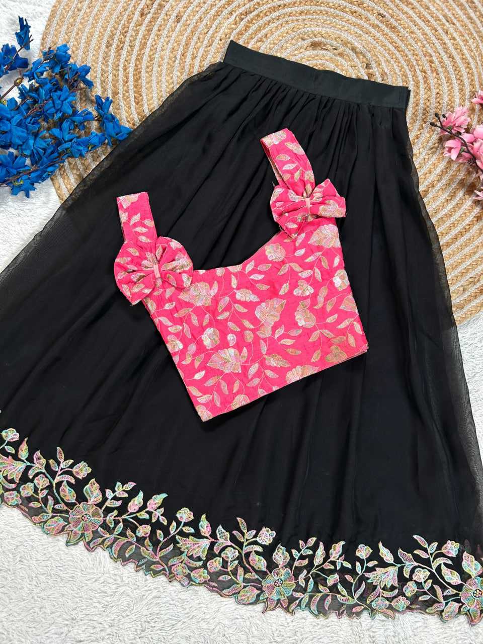 Ynf Tabby Silk RIN235 tabby silk Kids Wear Wholesale Kids Lehenga Kids Lehenga Choli Baby Girl Lehenga Manufacturer- Kapda Export