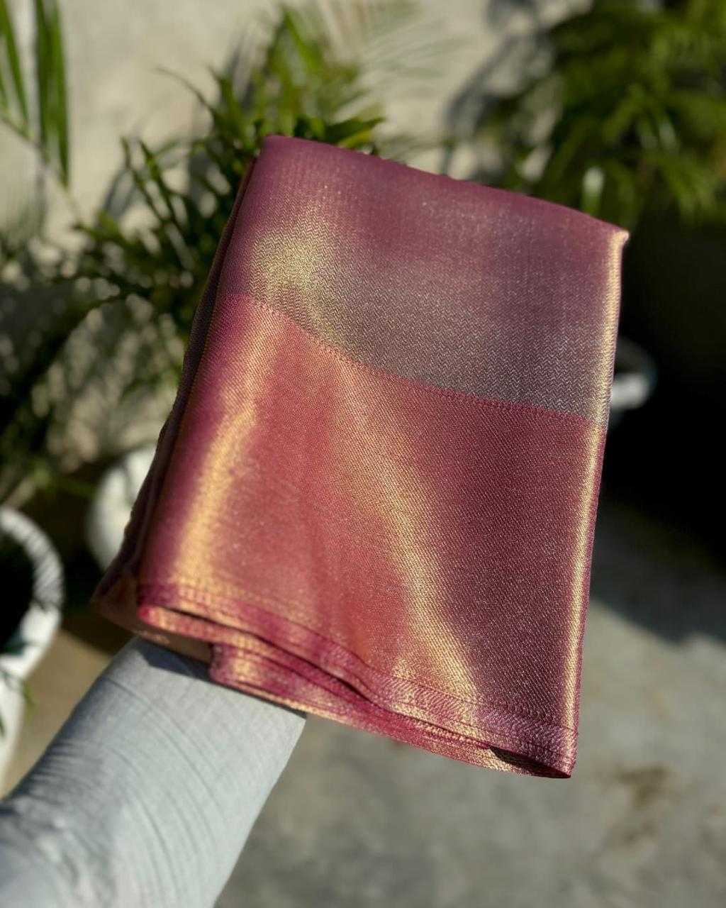 Ynf Tissue KESH634 tissue soft Silk Sarees Bollywood Collections Wholesale Banarasi Silk Sarees Party Wear Silk Sarees Zari Border Silk Sarees Jyothika Collections Manufacturer- Kapda Export