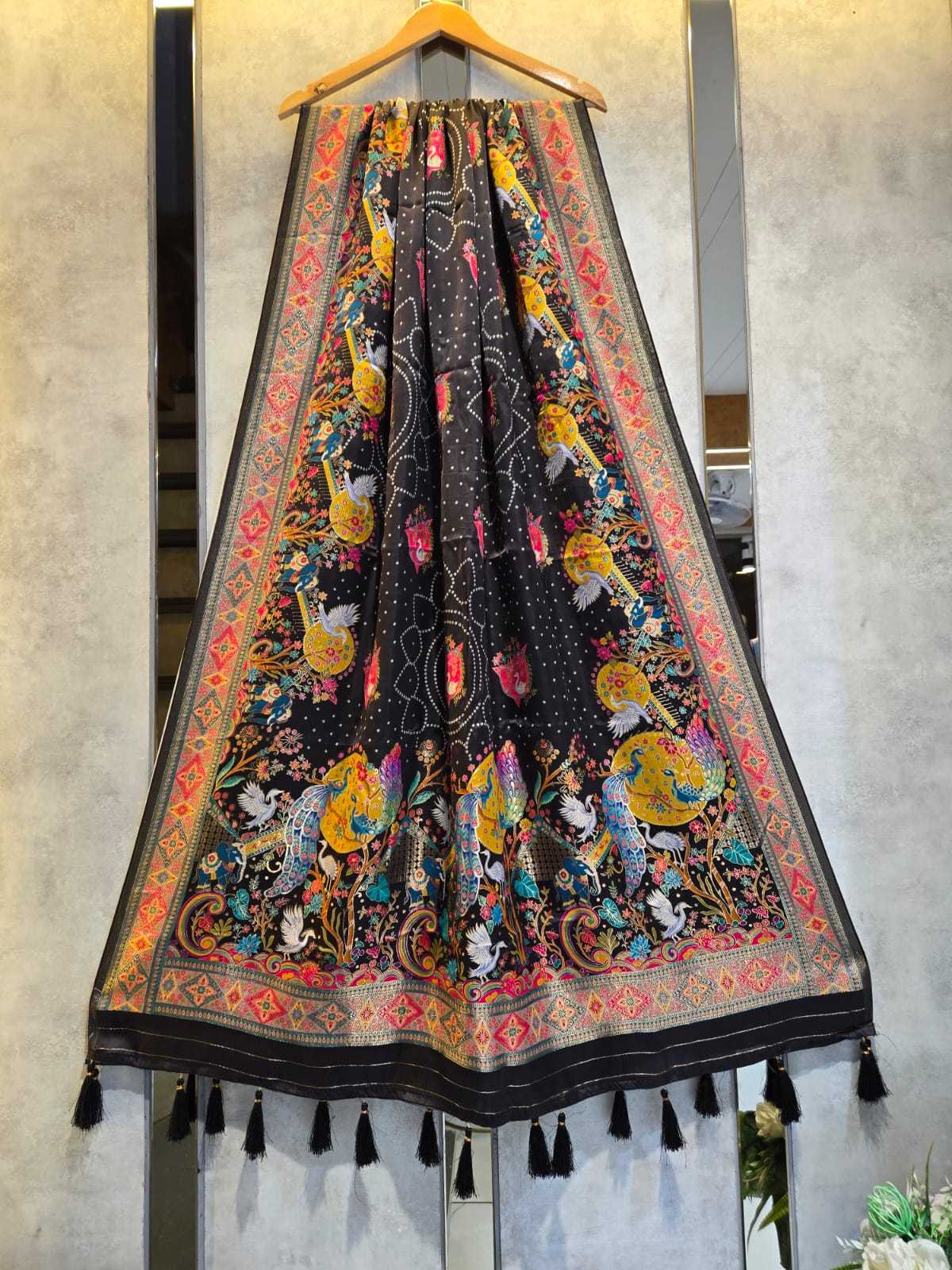 Ynf Tissue Silk KESH580 modal silk Duppatas Wholesale Gajji Modal Dupattas Printed Duppata Net Duppata Manufacturer- Kapda Export