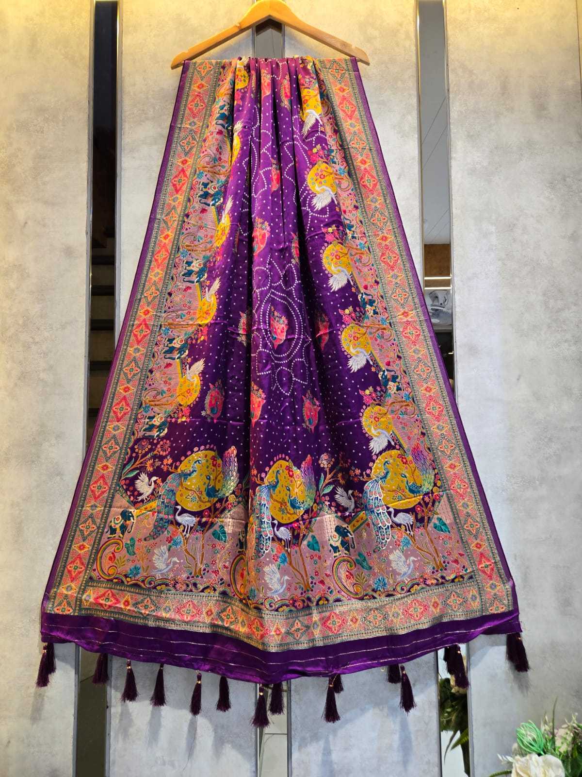 Ynf Tissue Silk KESH580 modal silk Duppatas Wholesale Gajji Modal Dupattas Printed Duppata Net Duppata Manufacturer- Kapda Export