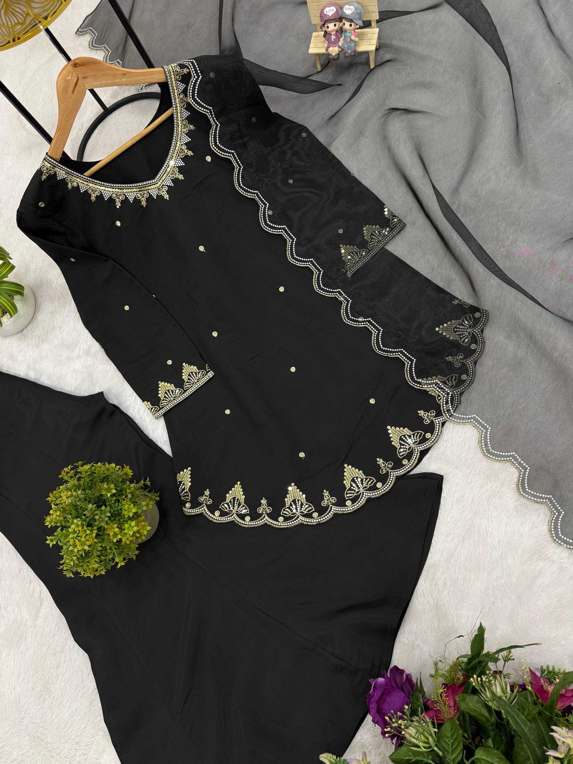 Ynf Tissue Silk RIN215 1160 Kurti Wholesale Party Wear Kurtis Embroidered Kurtis Full Sleeve Kurti Manufacturer- Kapda Export