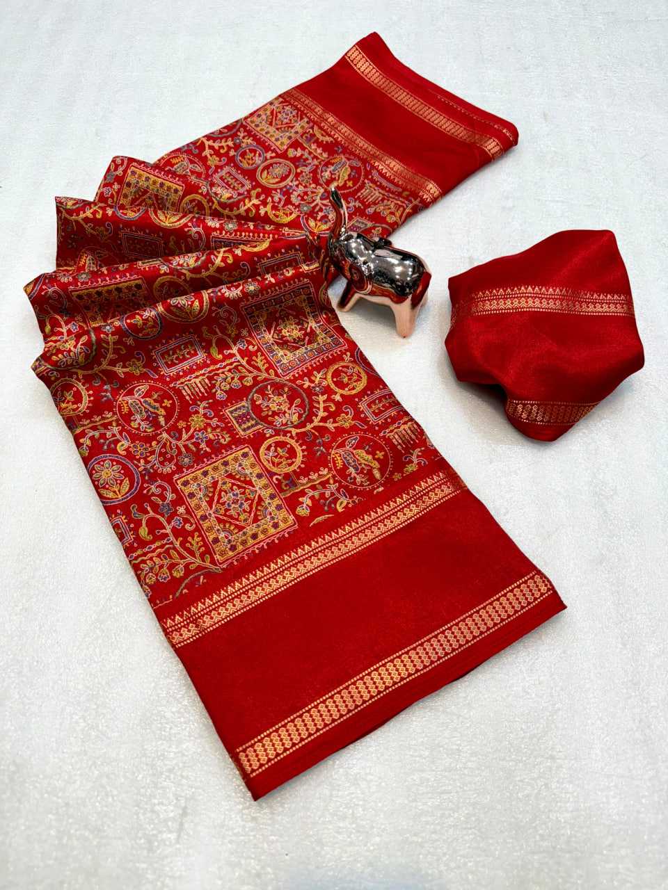 Ynf Tussar Silk KESH695 RAJSUTRA-3 Sarees Wholesale Printed Sarees Lace Border Sarees Kashmiri Sarees Manufacturer- Kapda Export