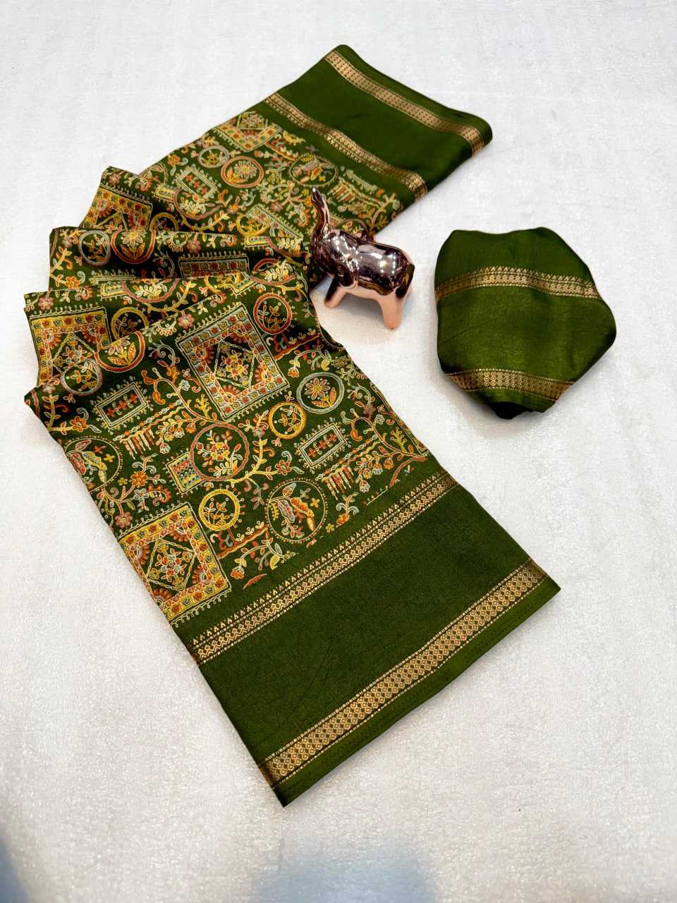 Ynf Tussar Silk KESH695 RAJSUTRA-3 Sarees Wholesale Printed Sarees Lace Border Sarees Kashmiri Sarees Manufacturer- Kapda Export