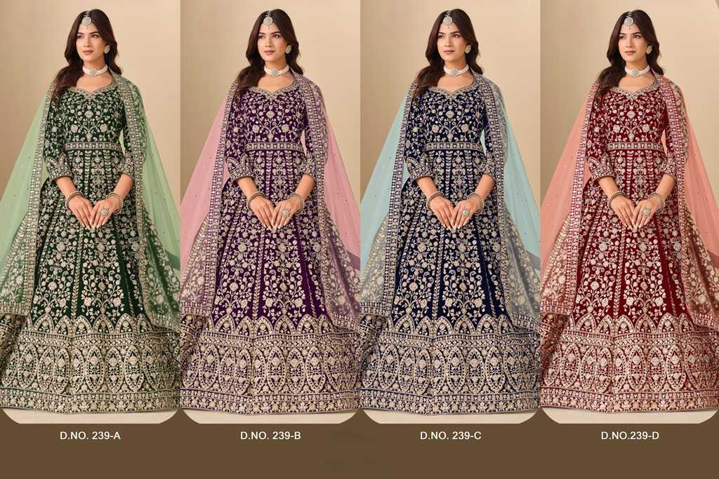 Ynf Velvet KESH481 AANAYA VOL 239 Lehengas Wholesale Designer Lehenga Wedding Lehenga Velvet Lehenga Manufacturer- Kapda Export