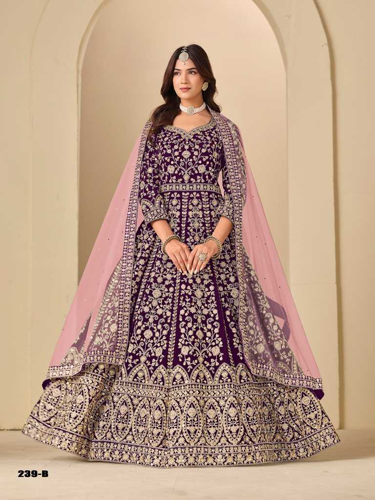 Ynf Velvet KESH481 AANAYA VOL 239 Lehengas Wholesale Designer Lehenga Wedding Lehenga Velvet Lehenga Manufacturer- Kapda Export