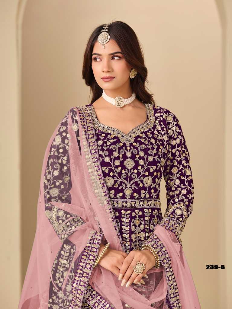 Ynf Velvet KESH481 AANAYA VOL 239 Lehengas Wholesale Designer Lehenga Wedding Lehenga Velvet Lehenga Manufacturer- Kapda Export