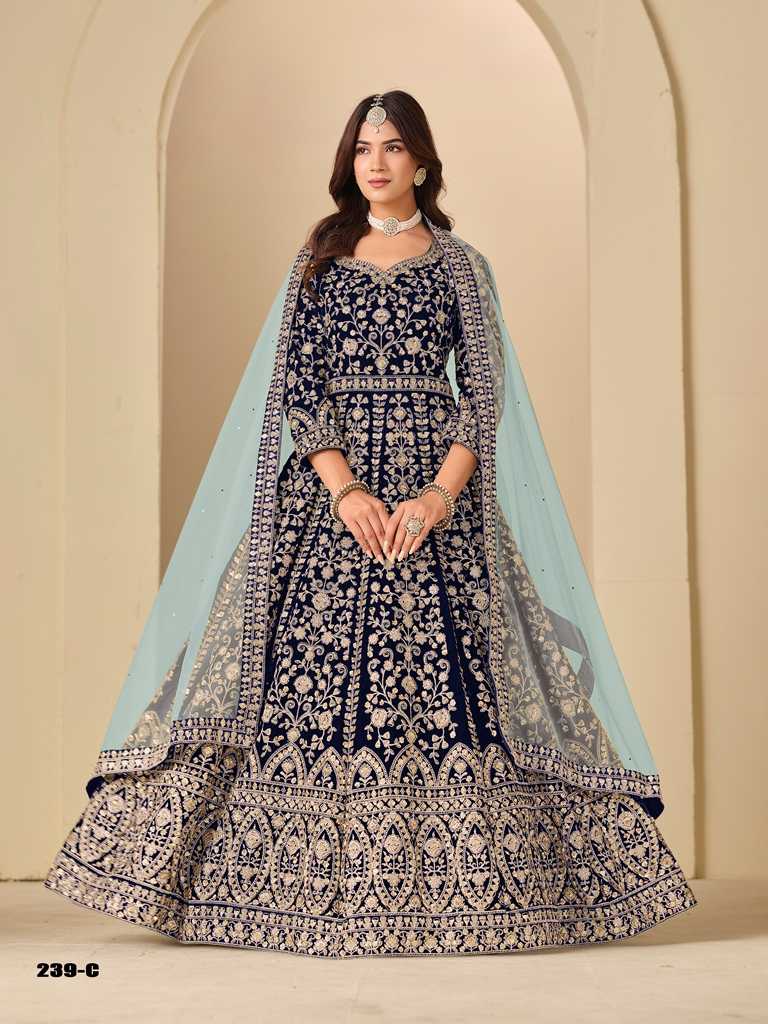 Ynf Velvet KESH481 AANAYA VOL 239 Lehengas Wholesale Designer Lehenga Wedding Lehenga Velvet Lehenga Manufacturer- Kapda Export