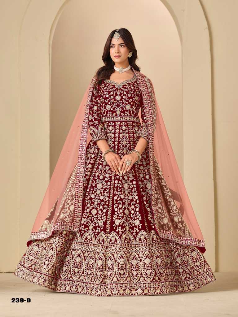 Ynf Velvet KESH481 AANAYA VOL 239 Lehengas Wholesale Designer Lehenga Wedding Lehenga Velvet Lehenga Manufacturer- Kapda Export