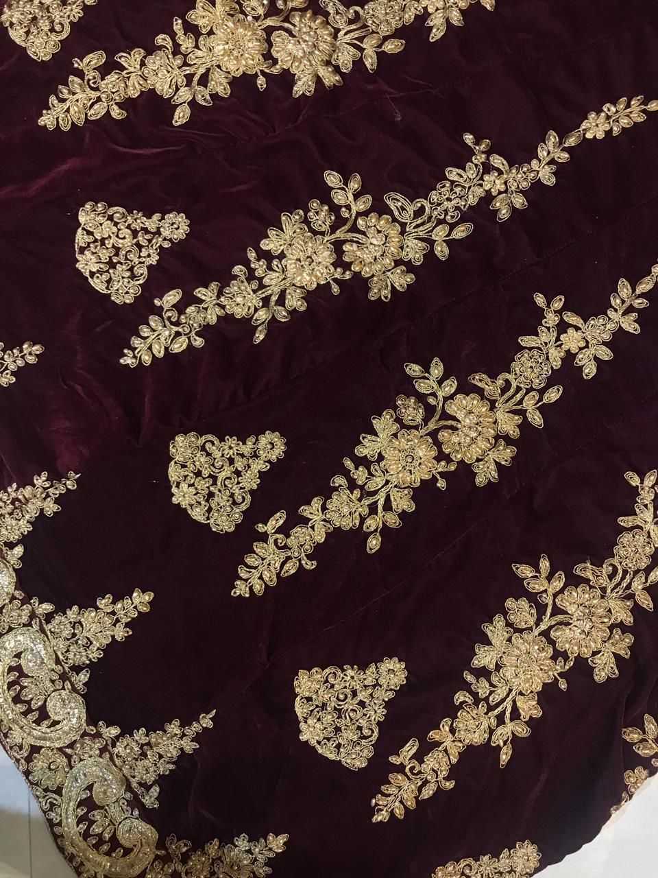 Ynf Velvet KESH494 SHEHNAI Lehengas Wholesale Bridal Lehenga Wedding Lehenga Velvet Lehenga Manufacturer- Kapda Export