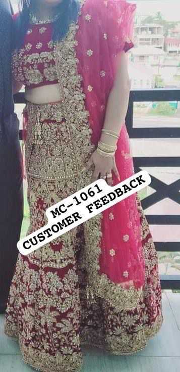 Ynf Velvet KESH494 WEDDING Lehengas Wholesale Bridal Lehenga Velvet Lehenga Anarkali Lehenga Manufacturer- Kapda Export