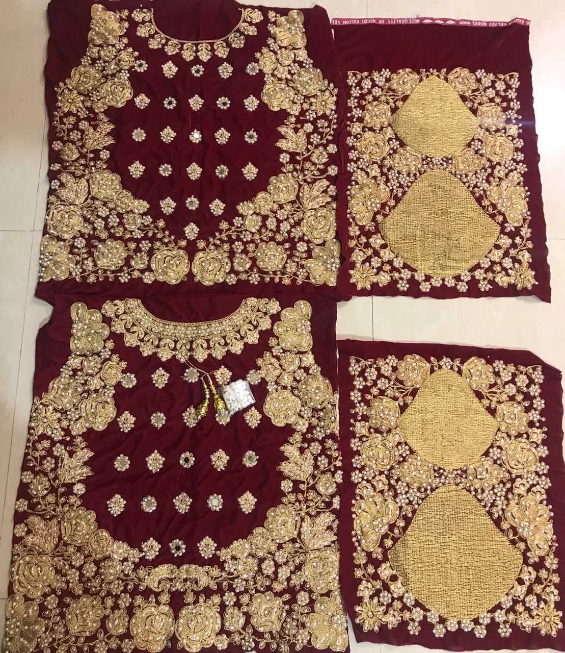 Ynf Velvet KESH494 WEDDING Lehengas Wholesale Bridal Lehenga Velvet Lehenga Anarkali Lehenga Manufacturer- Kapda Export