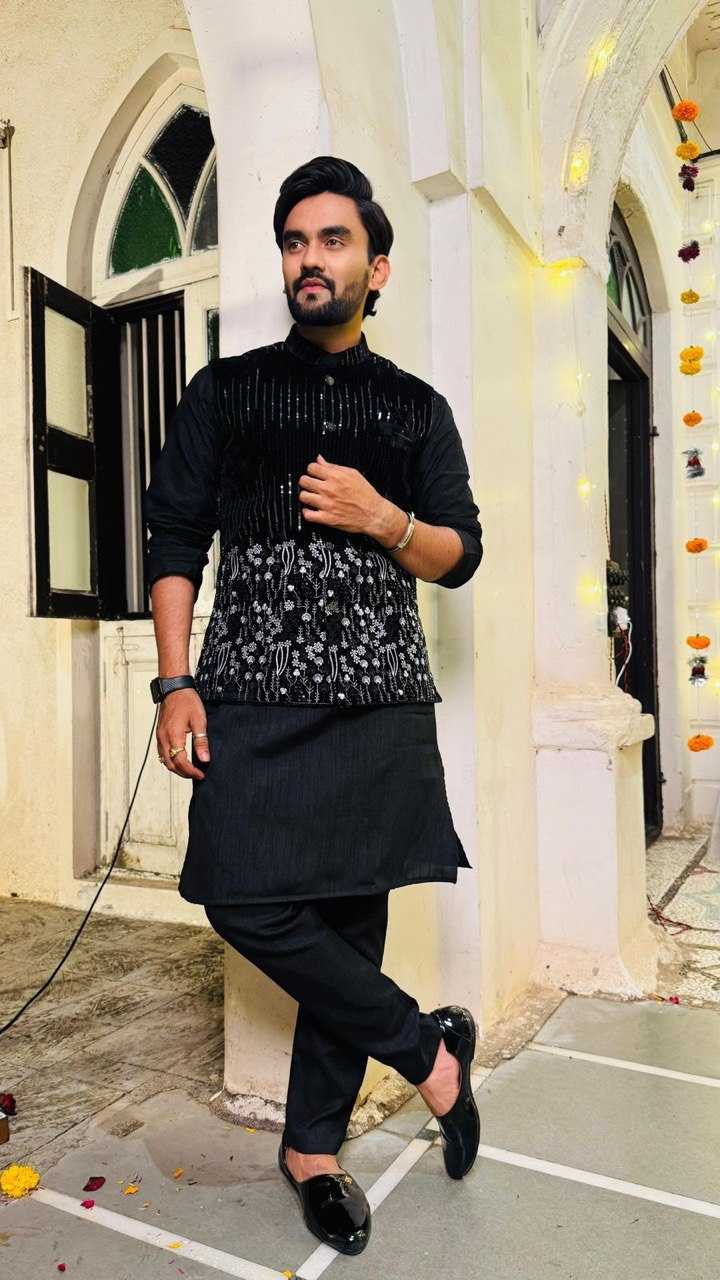 Ynf Velvet KESH650 Velvet Vol 3 Mens Wear Wholesale Mens Ethnic Jackets Festive & Wedding Coats Designer Ethnic Set Manufacturer- Kapda Export