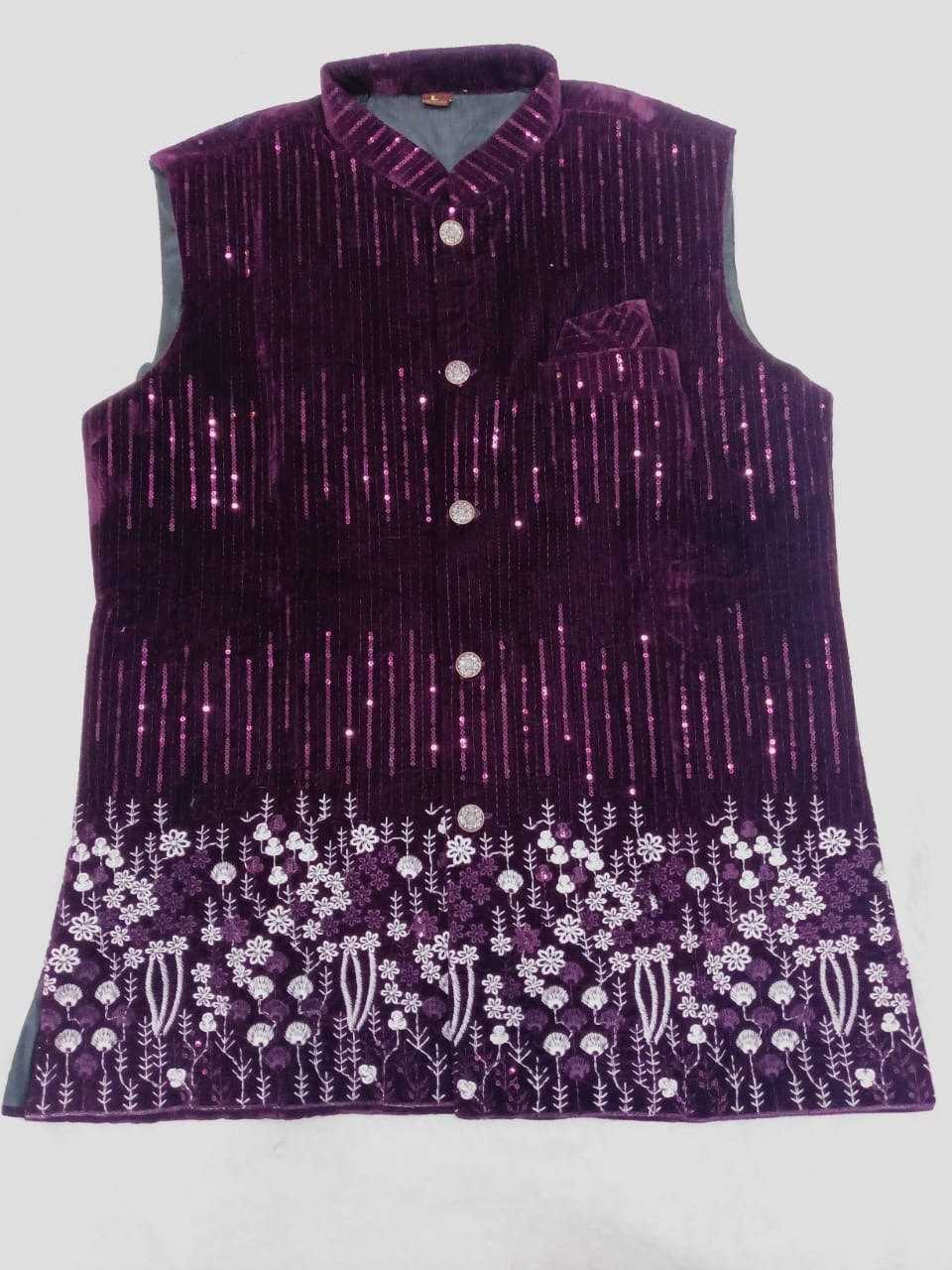 Ynf Velvet KESH650 Velvet Vol 3 Mens Wear Wholesale Mens Ethnic Jackets Festive & Wedding Coats Designer Ethnic Set Manufacturer- Kapda Export