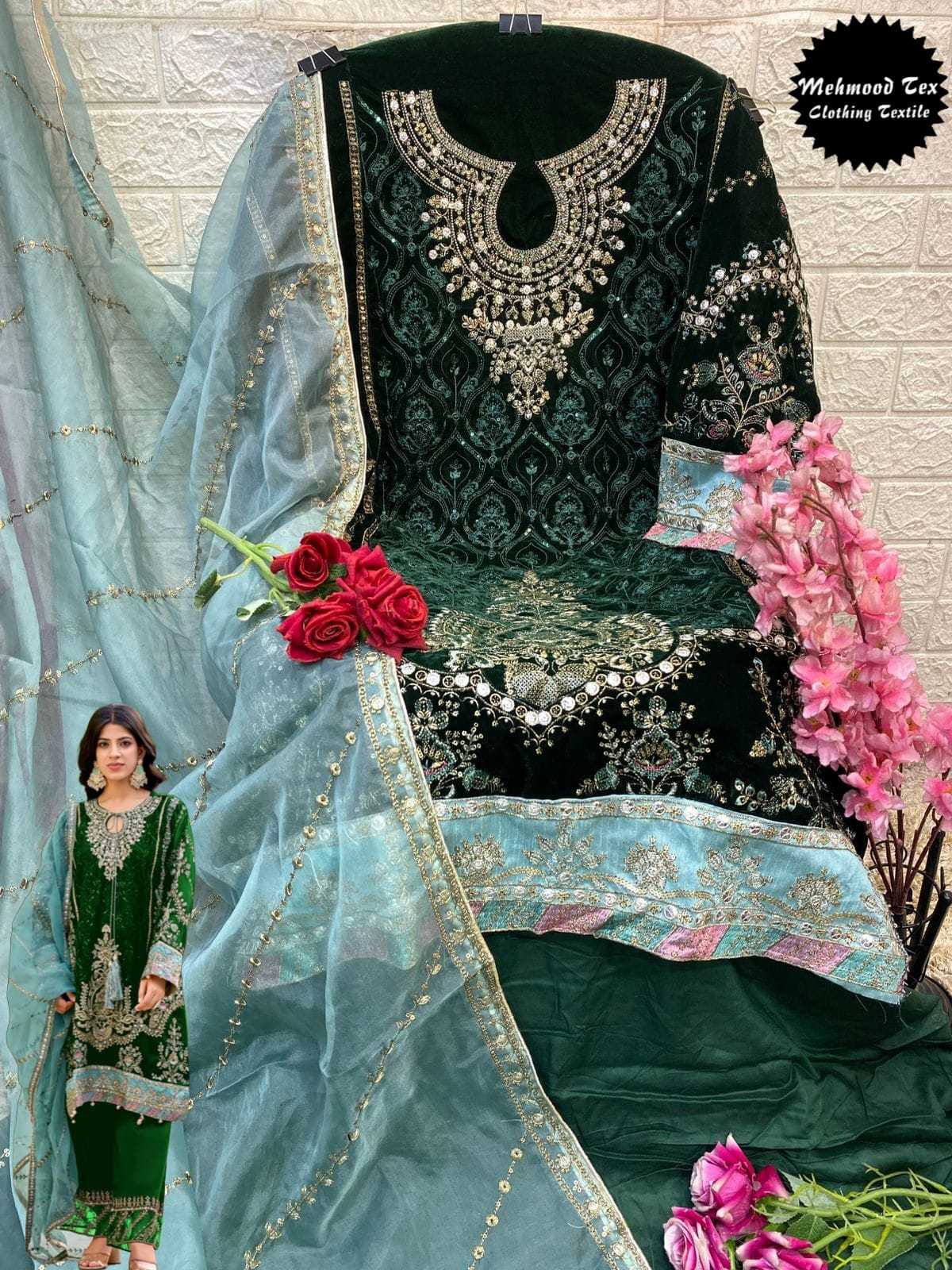 Ynf Velvet KESH677 MEHMOOD TEX M - 50 Suits & Dresses Islamic Clothing Festive Collections Wholesale Pakistani Suits Velvet Suits Eid Collections Manufacturer- Kapda Export