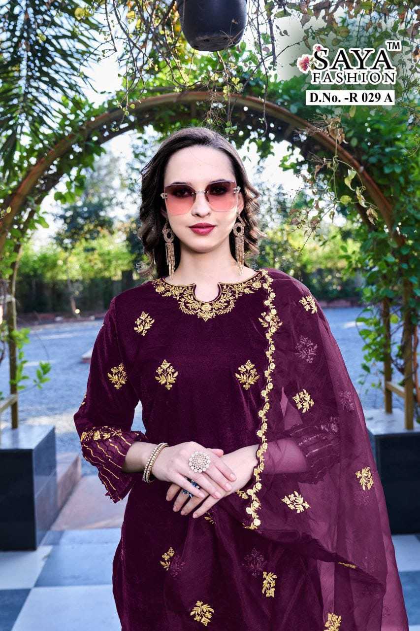 Ynf Velvet KESH677 Noor R 029 Suits & Dresses Festive Collections Wholesale Ladies Suits Velvet Suits Embroidery Suits Manufacturer- Kapda Export