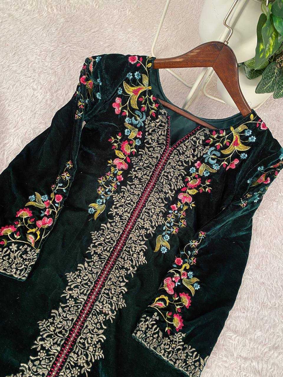 Ynf Velvet KESH678 426 Suits & Dresses Western Wears Wholesale Co-ord Set Velvet Suits Designer Suits Manufacturer- Kapda Export