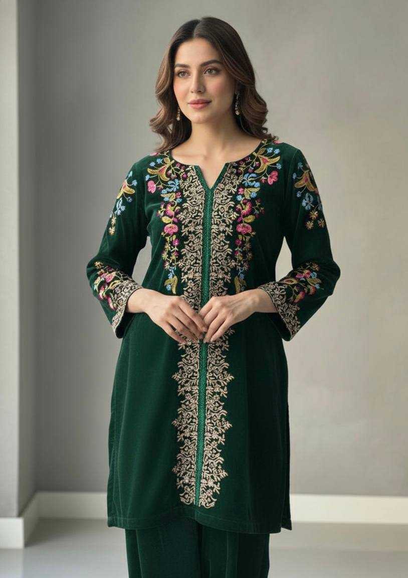 Ynf Velvet KESH678 426 Suits & Dresses Western Wears Wholesale Co-ord Set Velvet Suits Designer Suits Manufacturer- Kapda Export