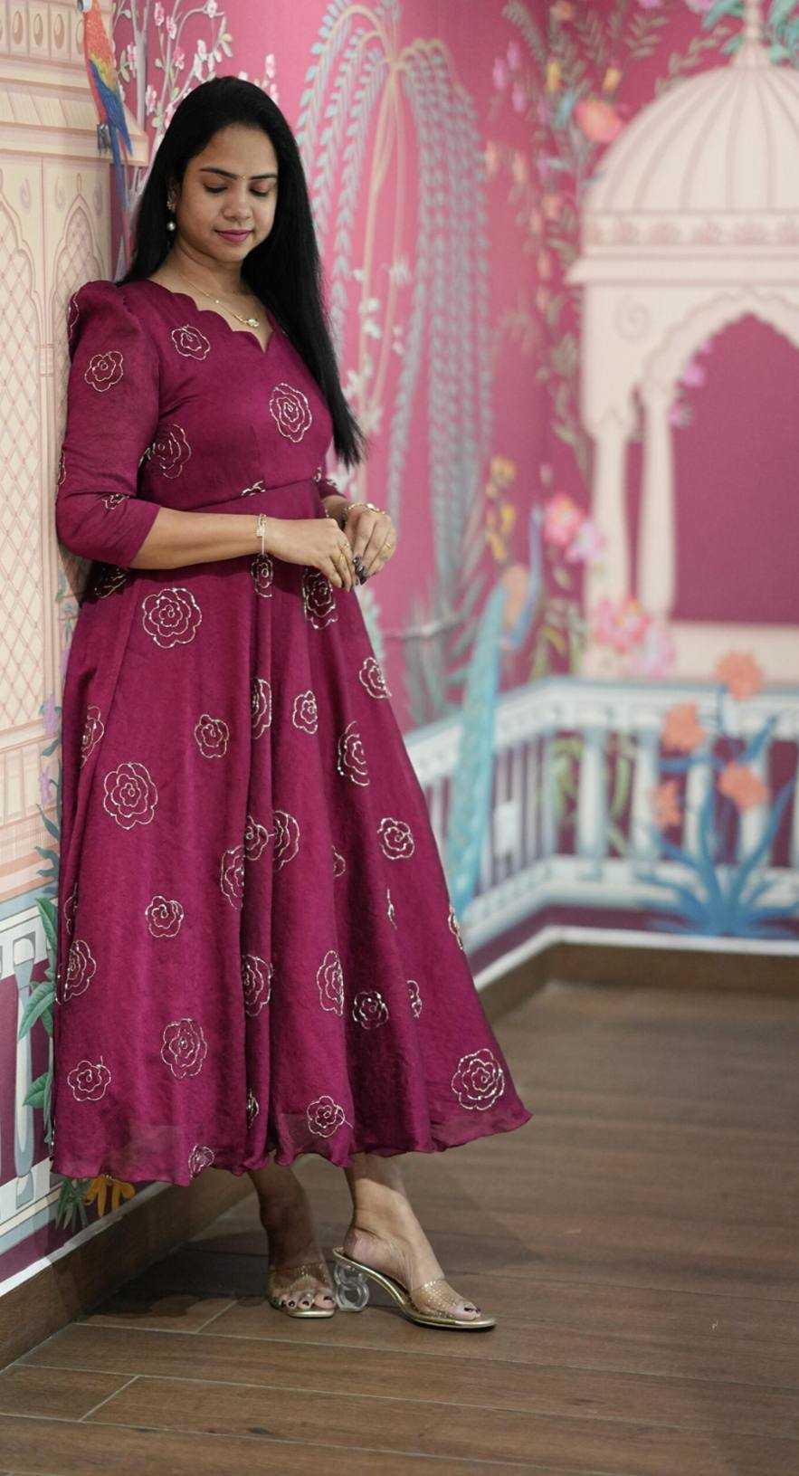 Ynf Vichitra Silk KESH210 2506 Suits & Dresses Wholesale Maxi Dresses Cocktail Dresses Party Wear Dresses Manufacturer- Kapda Export