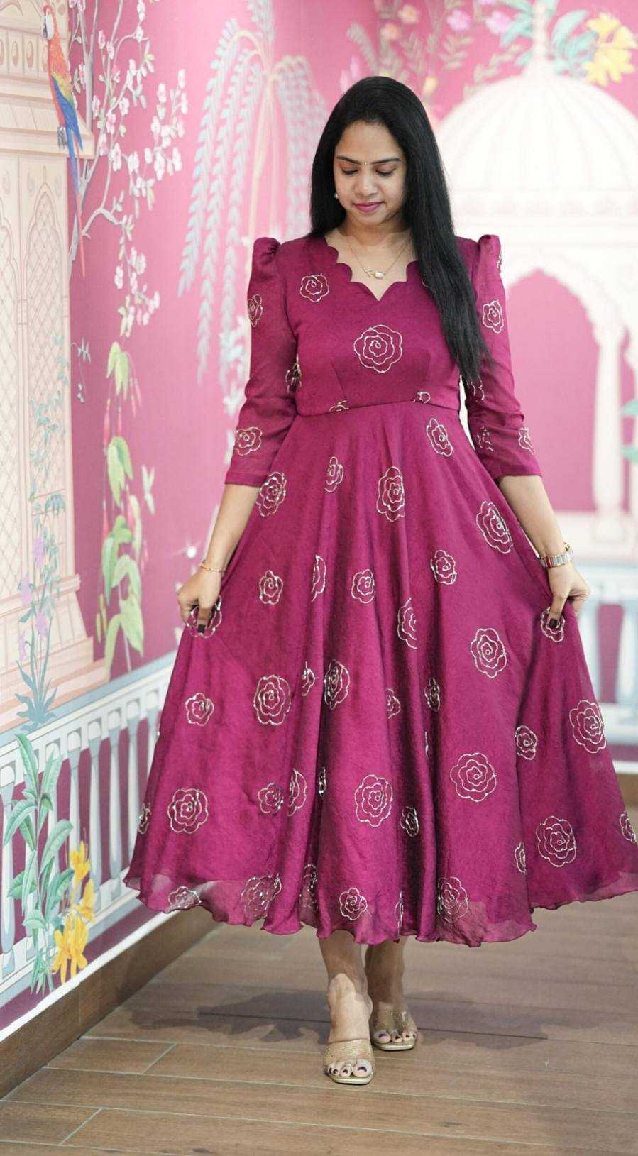 Ynf Vichitra Silk KESH210 2506 Suits & Dresses Wholesale Maxi Dresses Cocktail Dresses Party Wear Dresses Manufacturer- Kapda Export