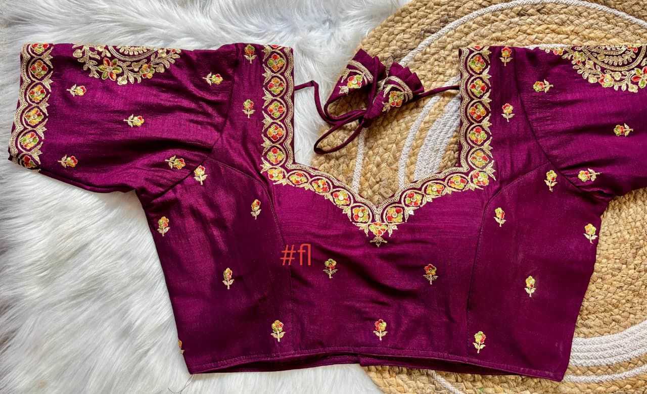 Ynf Vichitra Silk KESH426 162 Readymade Blouses Festive Collections Wholesale V-Neck Blouses Sequence Embroidery Blouse Silk Blouse Manufacturer- Kapda Export