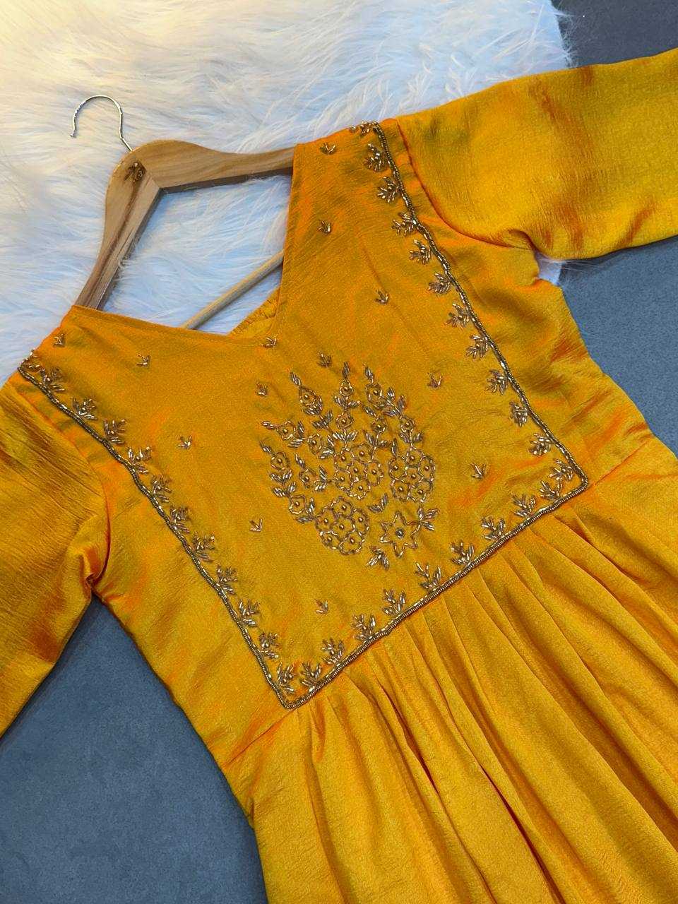 Ynf Vichitra Silk KESH485 77 Kurti Wholesale Fancy Kurti Embroidered Kurtis Full Sleeve Kurti Manufacturer- Kapda Export