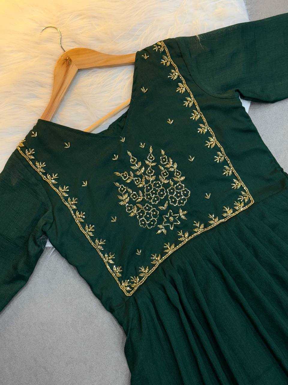 Ynf Vichitra Silk KESH485 77 Kurti Wholesale Fancy Kurti Embroidered Kurtis Full Sleeve Kurti Manufacturer- Kapda Export