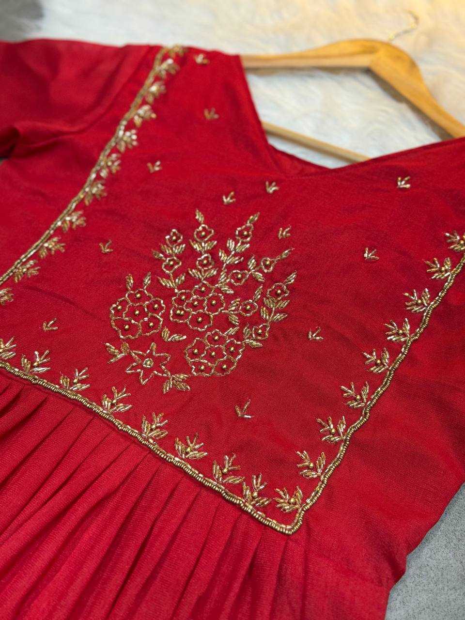 Ynf Vichitra Silk KESH485 77 Kurti Wholesale Fancy Kurti Embroidered Kurtis Full Sleeve Kurti Manufacturer- Kapda Export