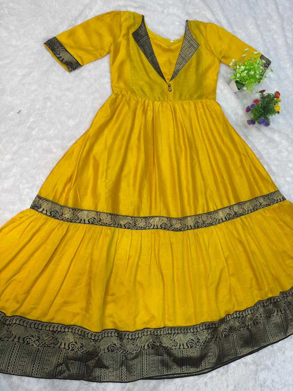 Ynf Vichitra Silk KESH616 193 Gowns Wholesale Printed Gowns Fancy Gowns Party Gowns Manufacturer- Kapda Export