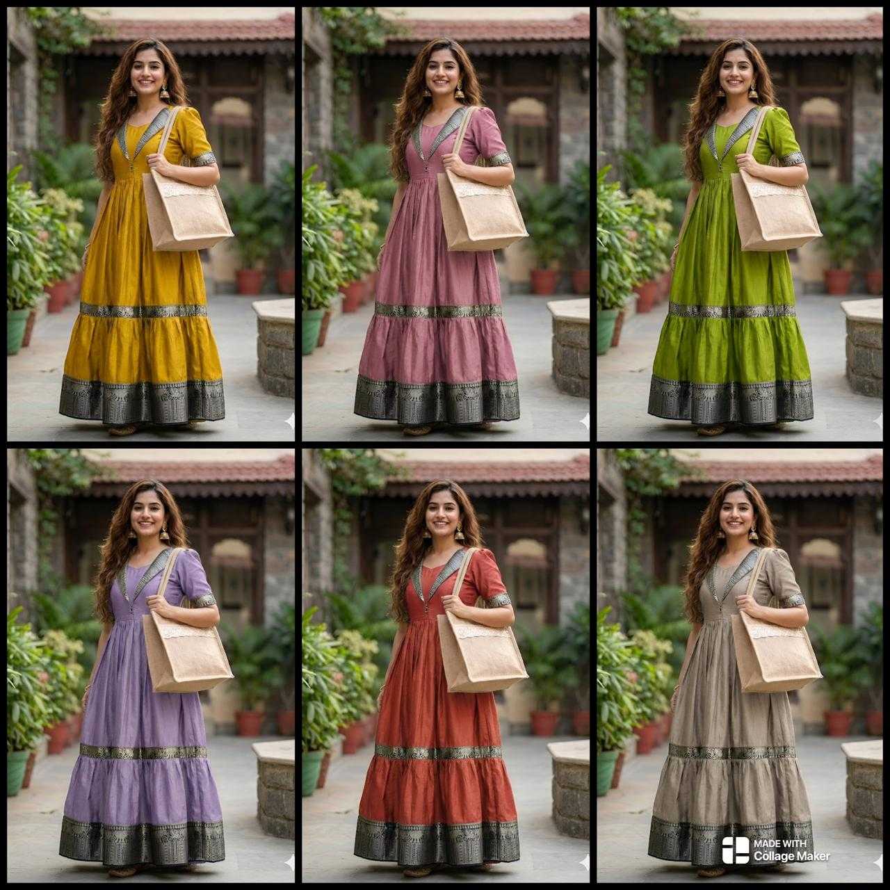 Ynf Vichitra Silk KESH616 193 Gowns Wholesale Printed Gowns Fancy Gowns Party Gowns Manufacturer- Kapda Export