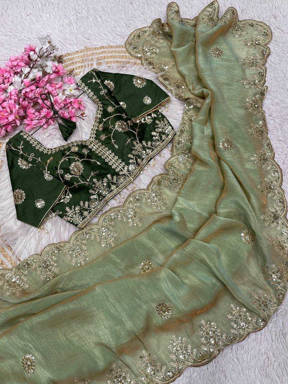 Ynf Vichitra Silk RIN230 660 Sarees Wholesale Festive Sarees Pink Sarees Blue Sarees Manufacturer- Kapda Export