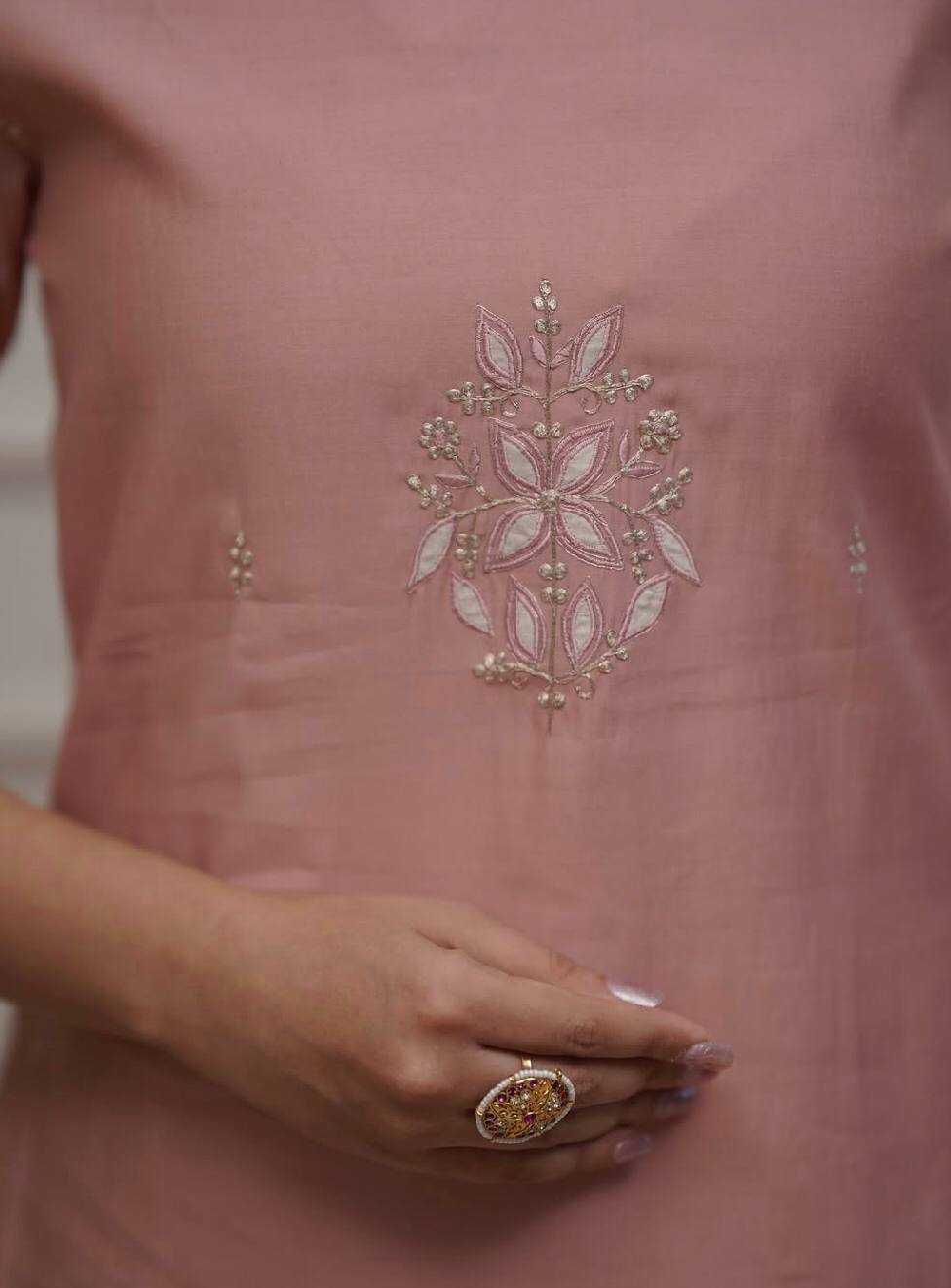 Ynf Viscose Chanderi KESH655 1020 Suits & Dresses Festive Collections Wholesale Embroidery Suits Ladies Salwar Suits Chanderi Suit Manufacturer- Kapda Export