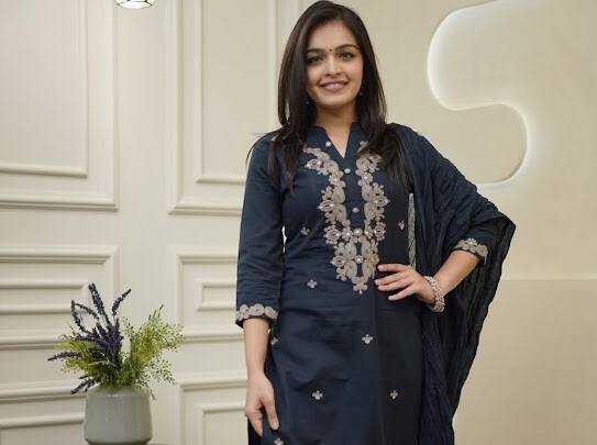 Ynf Viscose Chanderi KESH655 1022 Suits & Dresses Festive Collections Wholesale Embroidery Suits Ladies Salwar Suits Chanderi Suit Manufacturer- Kapda Export