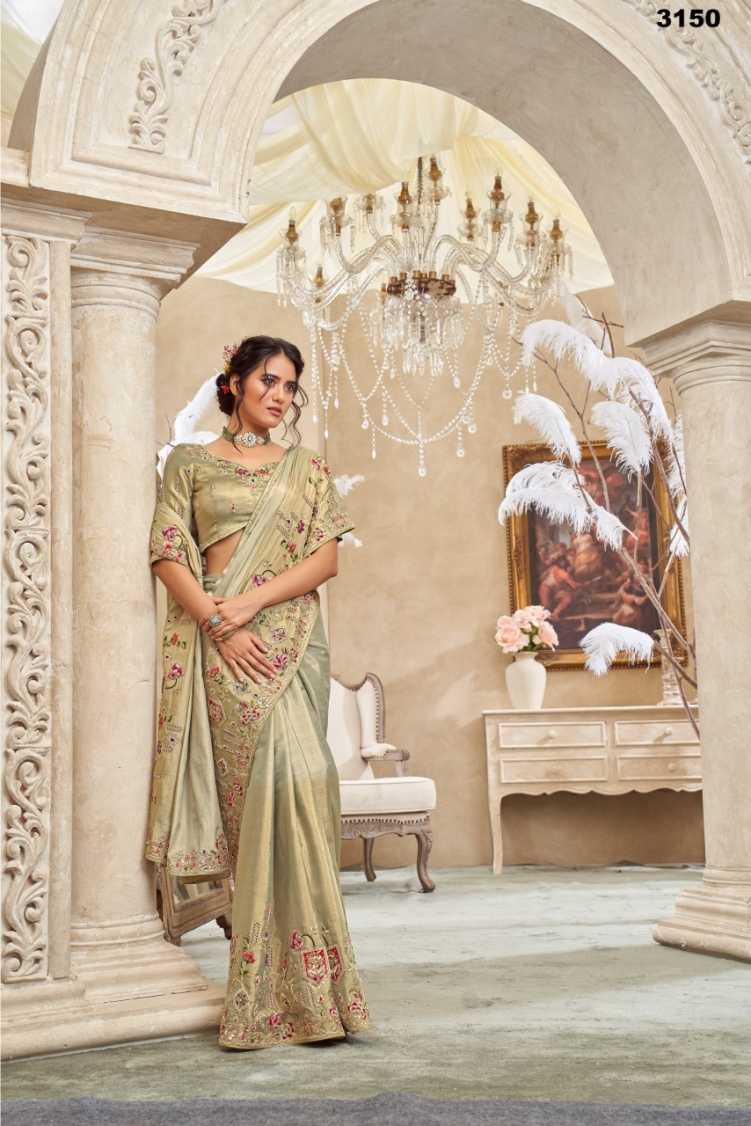 Ynf Viscose KESH113 Sanjana Royal Diva Silk Sarees Wholesale Heavy Silk Sarees Designer Silk Sarees Silk Sarees For Weddings Manufacturer- Kapda Export